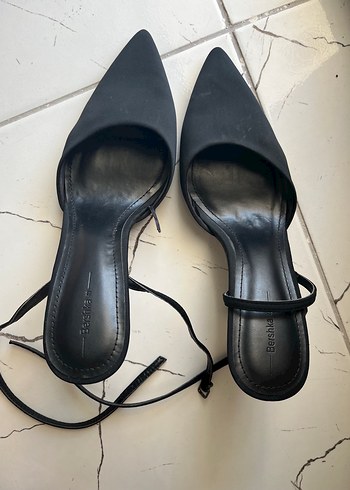 Siyah Stiletto Topuklu Kadın ayakkabı