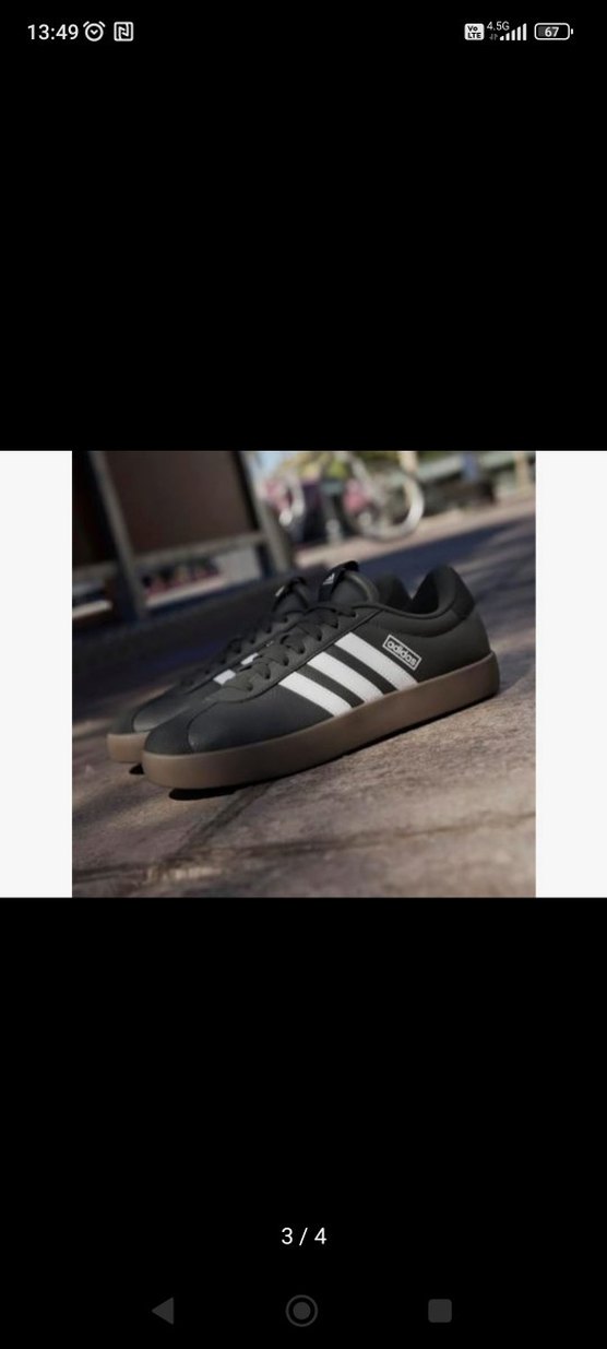 Adidas Siyah Beyaz  Spor Ayakkabı - Görsel 2