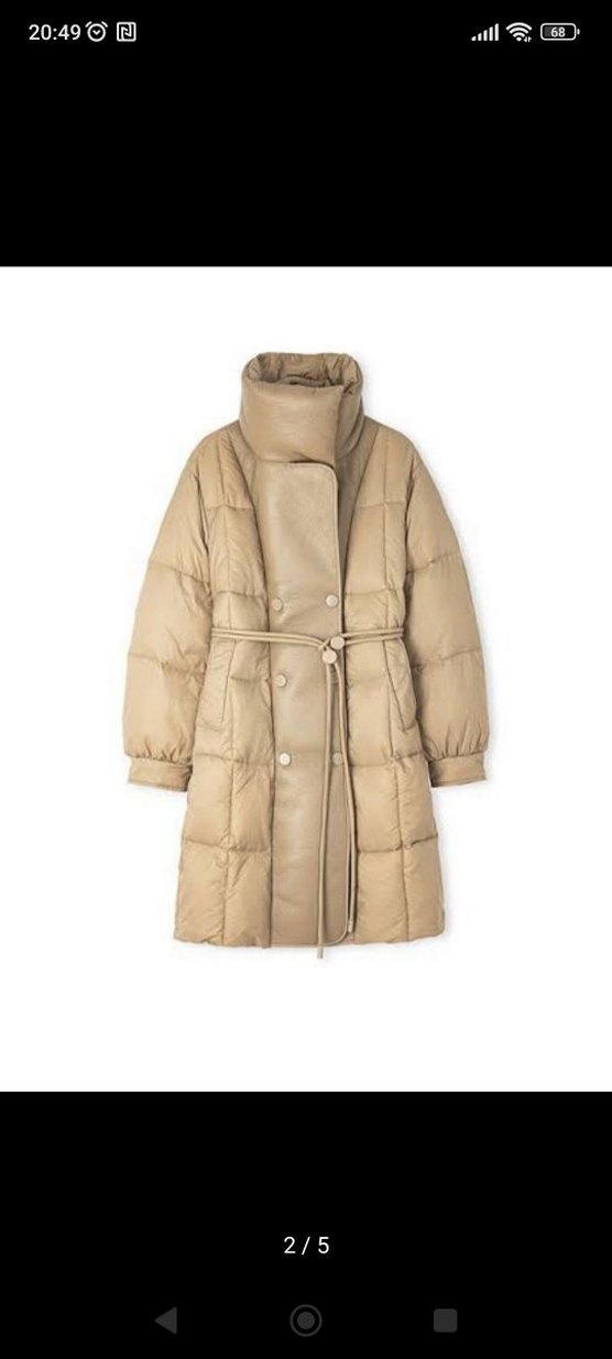 İpekyol Bej Uzun Kürklü Kadın Mont - Görsel 3