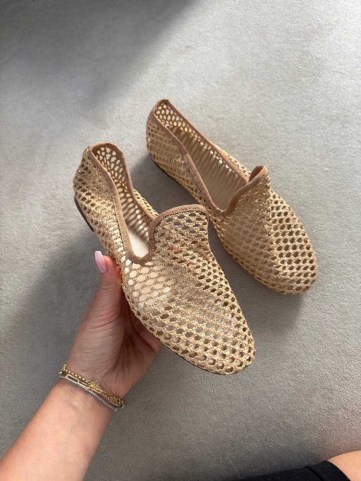 Hasır Makosen Bej Örgü Kadın Espadril - Görsel 2