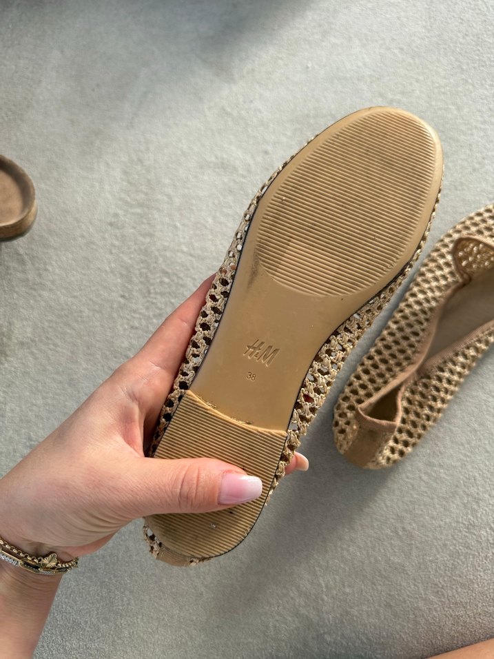 Hasır Makosen Bej Örgü Kadın Espadril - Görsel 4