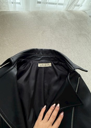 Deri Biker Ceket - Görsel 5