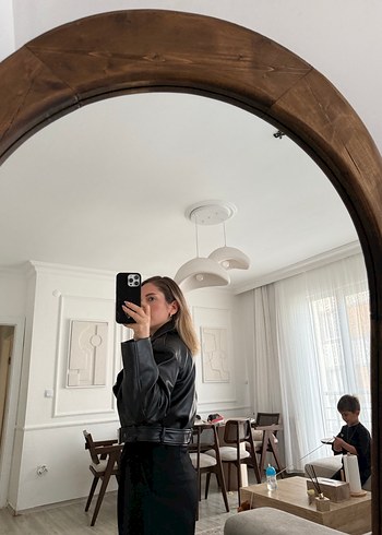 Deri Biker Ceket - Görsel 3