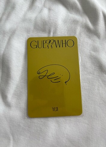 Diğer Yeji photocard 