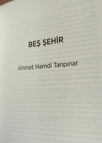 Beş Şehir - Ahmet Hamdi Tanpınar - Görsel 2