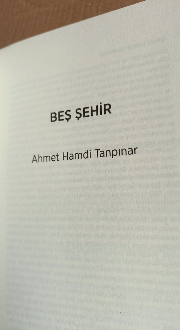 Beş Şehir - Ahmet Hamdi Tanpınar - Görsel 2
