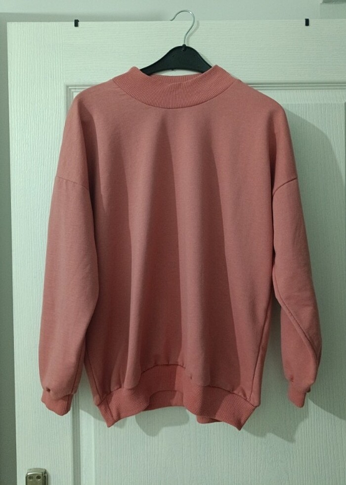 Ribana yakalı sweat - Görsel 2