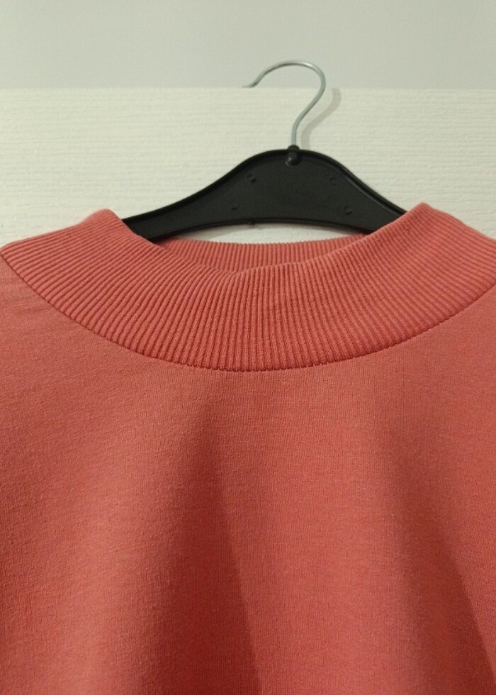 Ribana yakalı sweat - Görsel 3