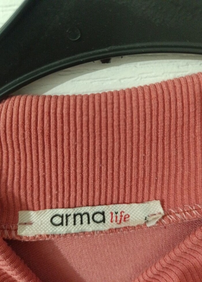 Ribana yakalı sweat - Görsel 4