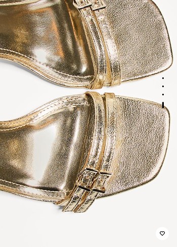 Stradivarius Gold Platform Topuklu ayakkabı | Gardrops
