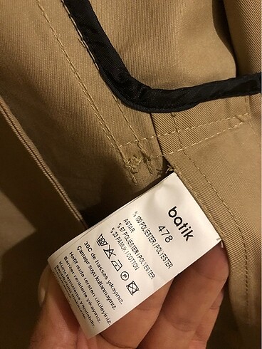 40 Beden camel Renk batik trenç
