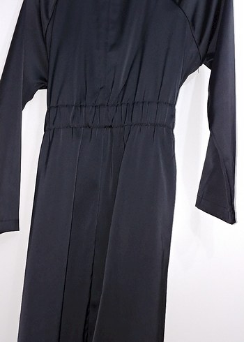 Siyah Uzun Kadın Goth Kaban - Görsel 6