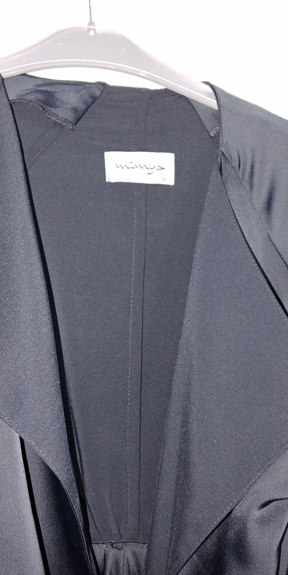 Siyah Uzun Kadın Goth Kaban - Görsel 4