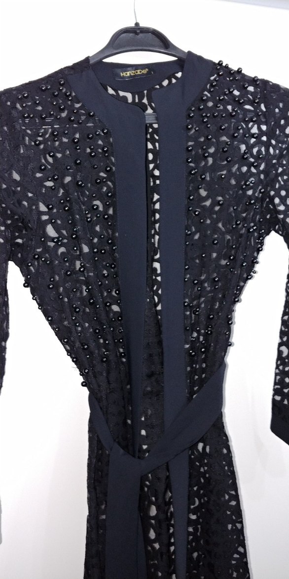 hanzade marka 1 besen siyah incili kap - Görsel 2