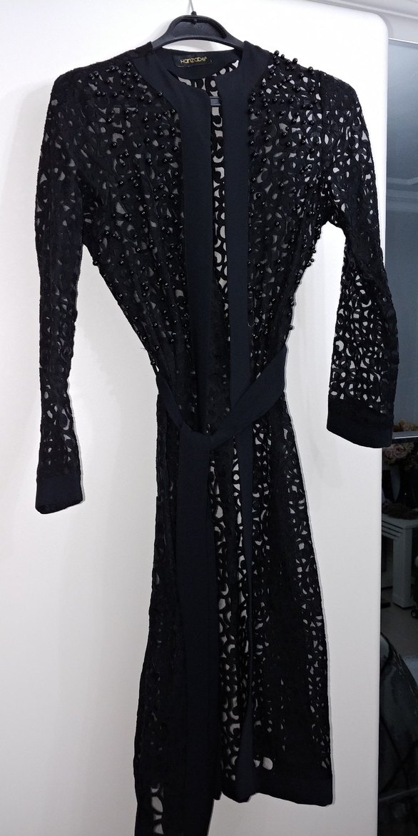 hanzade marka 1 besen siyah incili kap - Görsel 4