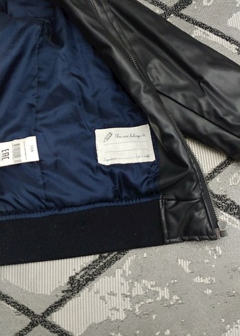 Siyah Deri Biker Ceket - Görsel 8