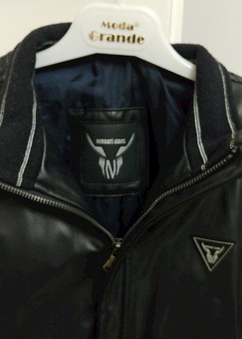 Siyah Deri Biker Ceket - Görsel 2