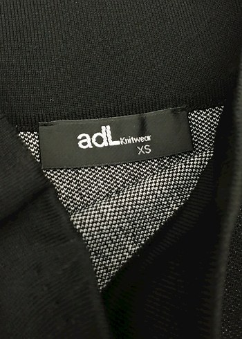 Çizgili triko Siyah Midi Kalem Etek - Görsel 7