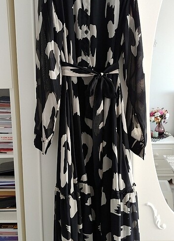 Uzun şifon elbise - Görsel 3