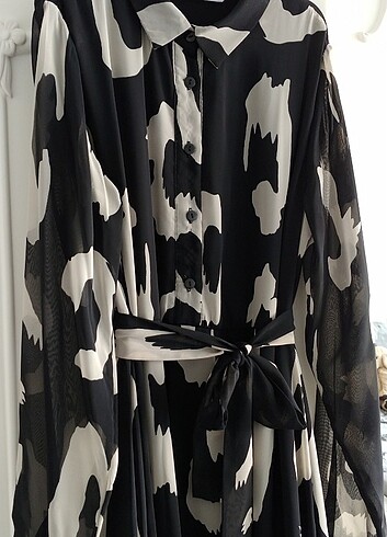 Uzun şifon elbise - Görsel 5