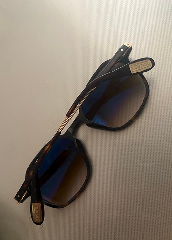 Şeffaf Kahverengi Minimalist Kadın Güneş Gözlüğü - Görsel 2