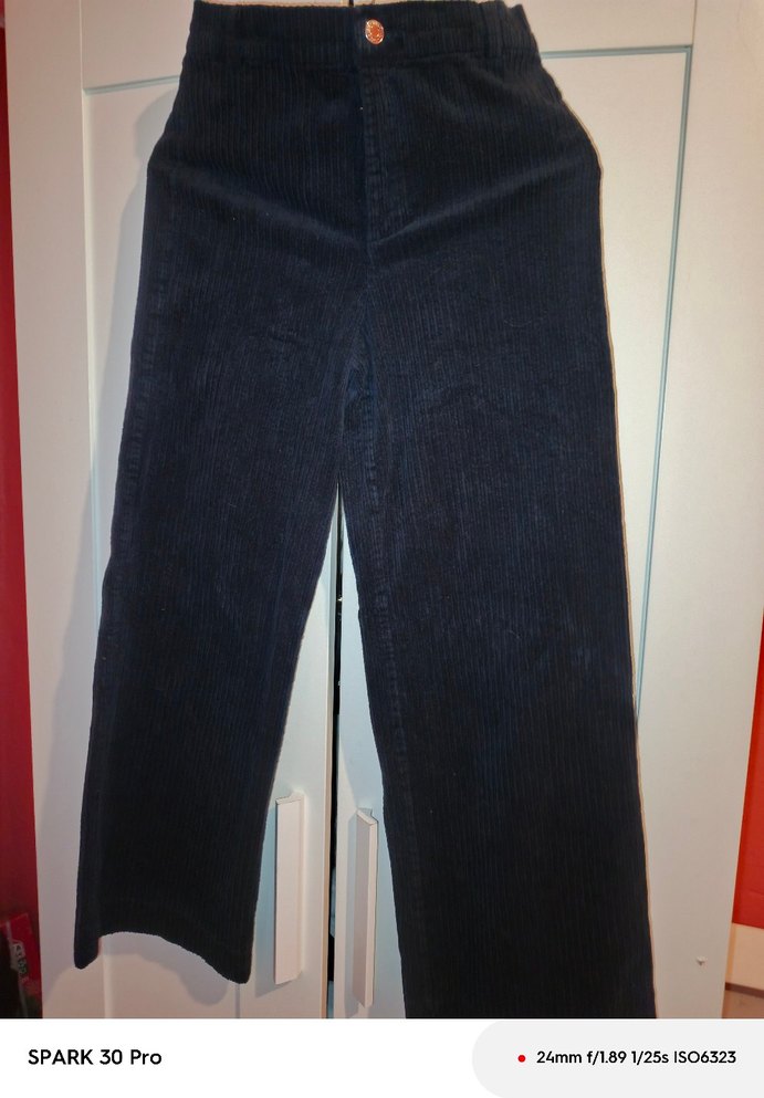 Lacivert Hamile Kadife Pantolon - Görsel 2