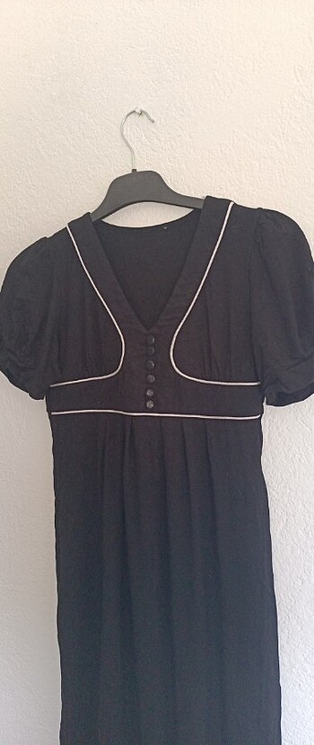 xs Beden Siyah günlük kısa elbise, eski model xs veya s model.