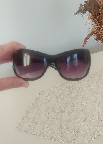 Beden siyah Renk Siyah Dantel Detaylı Gotik Kadın Gözlüğü