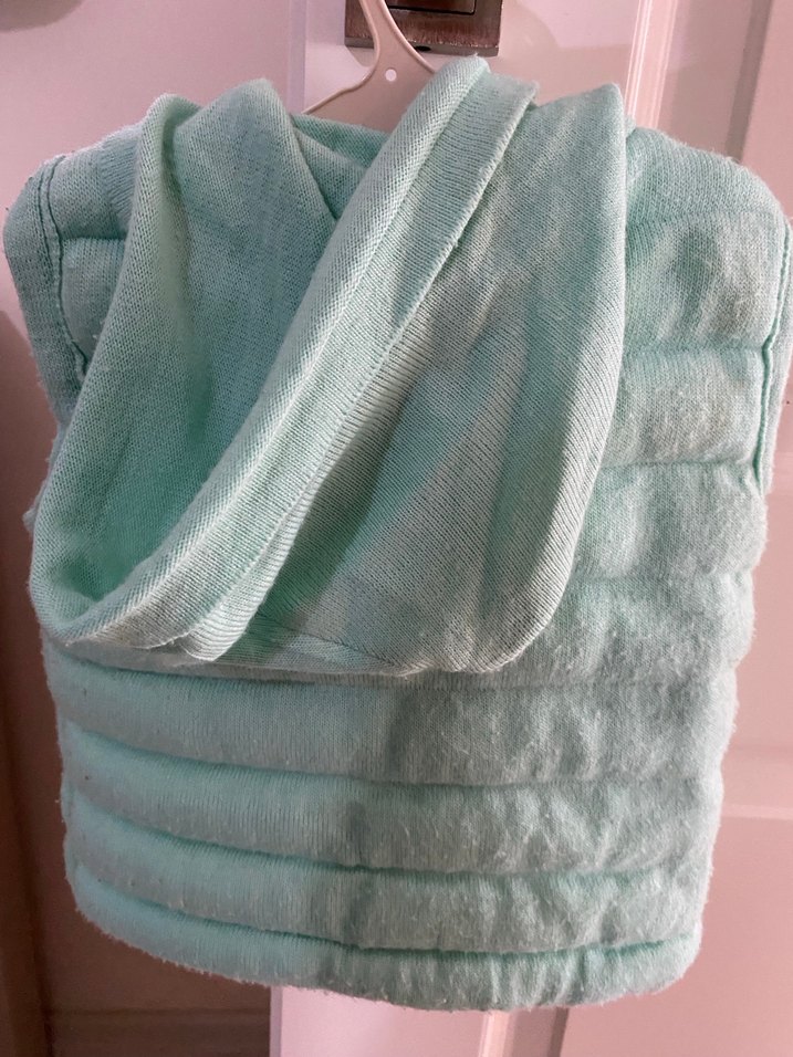 Erkek İçin Turkuaz Triko Kapüşonlu Yelek - Görsel 2