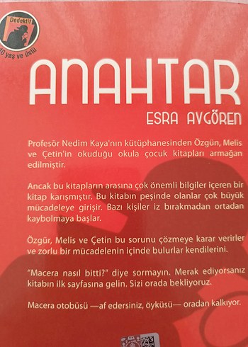  Anahtar - Esra Avgören Çocuk romanı