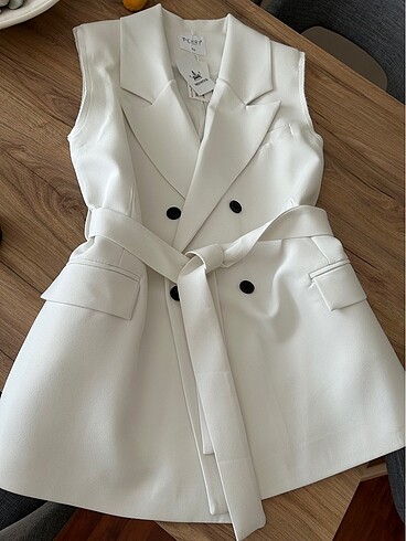 42 Beden Kolsuz Ceket Yelek Blazer
