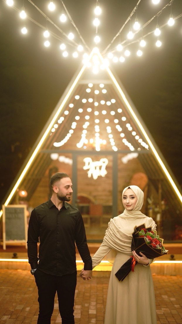 Camel Renkli Uzun Kollu Drapeli Bohem Elbise - Görsel 2