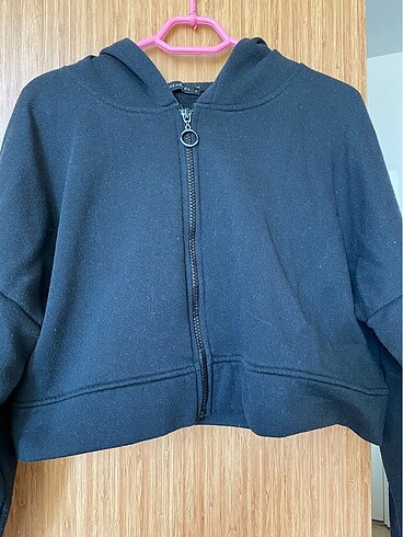 Trendyol crop hırka siyah