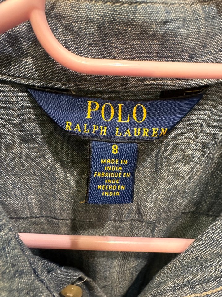 Kız Çocuk Denim Kolsuz Elbise - Görsel 4