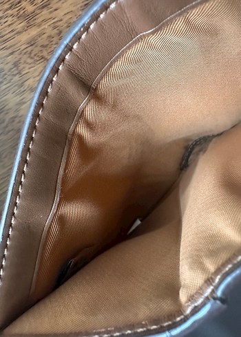 Kahverengi Deri Kadın Cüzdanı coach markalı - Görsel 7