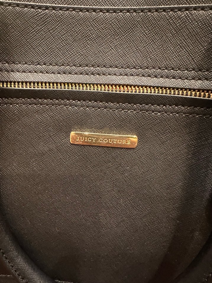 Siyah Deri Püsküllü  Çantası.juicy couture markalı - Görsel 2