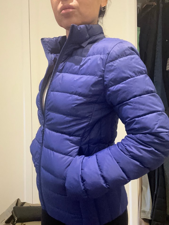 Kadın Lacivert Kapitone Kısa Kışlık Mont - Görsel 2