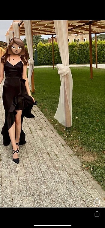 36 Beden Siyah trendyol abiye elbise