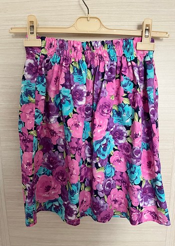 Mi&So Renkli Çiçek Desenli Etek - Görsel 2