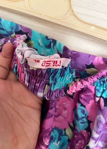 Mi&So Renkli Çiçek Desenli Etek - Görsel 3