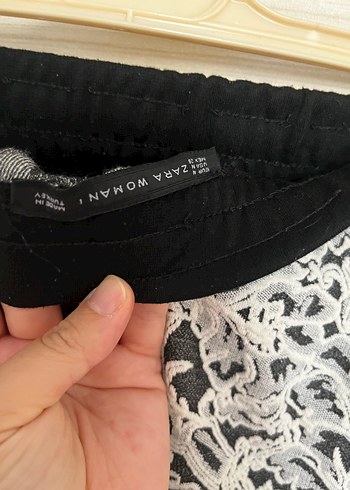 Zara Dantel İşlemeli Etek - Görsel 3