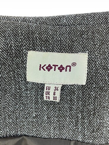 34 Beden kahverengi Renk Koton Blazer %70 İndirimli.