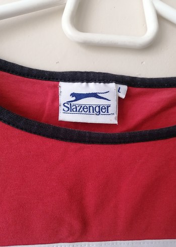 Slazenger Kırmızı Baskılı Kısa Kollu Tişört