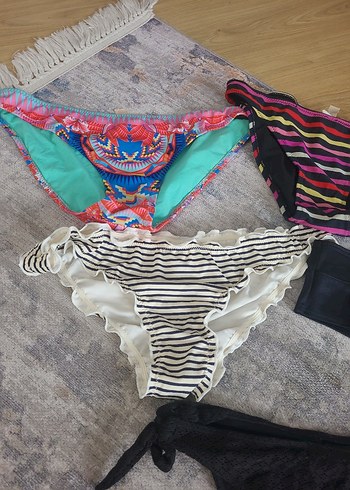 Bohem Çok Renkli Kadın Bikini Altları - Görsel 2