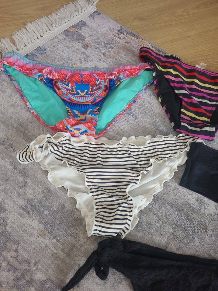 Bohem Çok Renkli Kadın Bikini Altları - Görsel 2