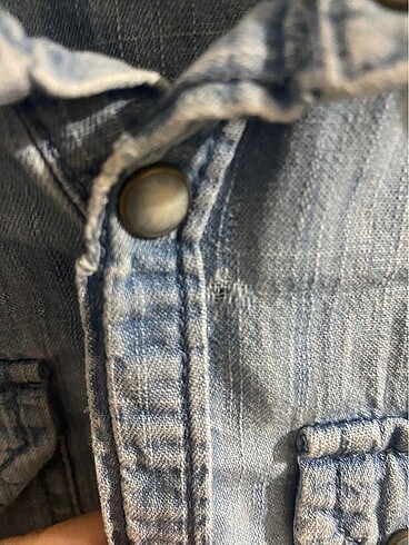 4 Yaş Beden Mango jean gömlek