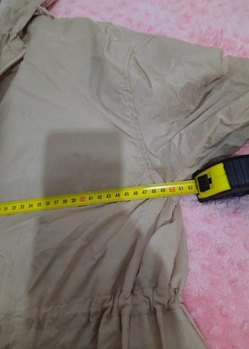 Bej Kapüşonlu Midi Kadın Yağmurluk - Görsel 7