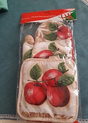 mutfak eldiven ve tutacak