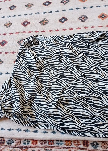 Diğer Bohem Zebra Desenli Kadın Gömlek