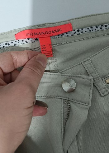 mango keten pantolon - Görsel 2